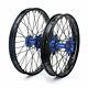For Yamaha 21+18 Front Rear Spoked Wheel Rims Hubs Set Yz250f Yz450f 2014-2024
