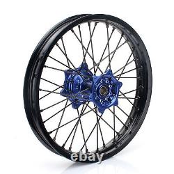 For Yamaha 21+19 Front Rear Spoked Wheel Rims Hubs Set YZ250F YZ450F 2014-2023