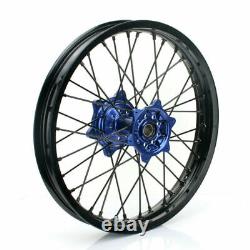 For Yamaha 21 Front 18 Rear Spoked MX Wheel Rim Hub Set YZ250F YZ450F 2009-13