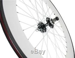 Front 70mm Tri Spoke Wheel Rear 88mm Clincher Front+Rear Carbon Wheelset 700C