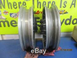 Front & Rear 10 Spoke 16 X 3 Mag Wheels Oem Harley Davidson 1999 Flt Models