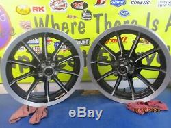 Front & Rear 10 Spoke 16 X 3 Mag Wheels Oem Harley Davidson 1999 Flt Models