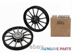 Front & Rear 13 Spokes Alloy Wheel Rim Pair For Royal Enfield Classic 350 500