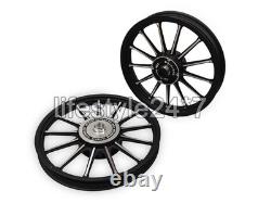 Front & Rear 13 Spokes Alloy Wheel Rim Pair For Royal Enfield Classic 350 500