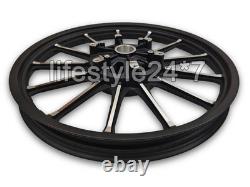 Front & Rear 13 Spokes Alloy Wheel Rim Pair For Royal Enfield Classic 350 500