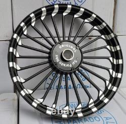 Front & Rear 24 Spokes Alloy Wheel Rim Pair For Royal Enfield Classic 350 500