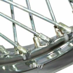 Front Rear 80 Spoke Standard Pair Steel Wheel Rims Wm2-19 For Royal Enfield