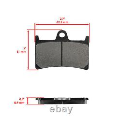 Front Rear Brake Pads for Yamaha XV1700 Road Star 1700 Cast Spoke Wheel 2005-06