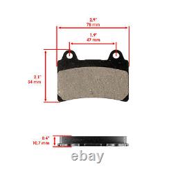 Front Rear Brake Pads for Yamaha XV1700 Road Star 1700 Cast Spoke Wheel 2005-06