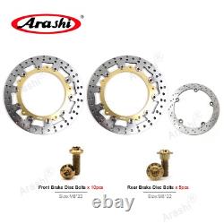 Front Rear Brake Rotor and Bolts for BMW R1100R Spoke Wheel 1995 2001 2000