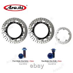 Front Rear Brake Rotor and Bolts for BMW R1100R Spoke Wheel 1995 2001 2000
