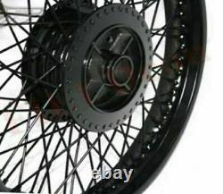 Front Rear Disc Brake 80 Spoke Wheel Rim Wm2 19 Steel Fit For Royal Enfield