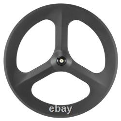 Front Rear Track Bike Wheels Depth 70/88mm Carbon Road Bike Wheelset 3 Spoke
