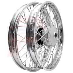 Front&Rear Wheel Rim Hub Set with Spokes For Honda TRAIL CT90 CT200 NEW 1.40x17