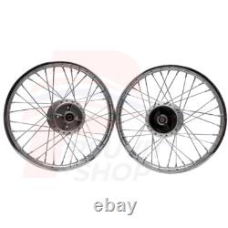Front&Rear Wheel Rim Hub Set with Spokes For Honda TRAIL CT90 CT200 NEW 1.40x17