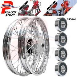 Front&Rear Wheel Rim Hubs + Spoke + Bearings HONDA TRAIL CT90 CT200 NEW