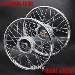 Front & Rear Wheel Rim Ring & Hub with Spokes For Honda Trail CT90 CT200 K0-K5