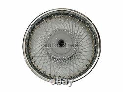 Front & Rear Wheel Rim With 80 Spoke Chromed Fit For Royal Enfield Classic 500cc