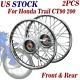 Front & Rear Wheel Rim With Hub Spokes Set For Honda Trail Ct90 Ct200 K0-k5 Usa