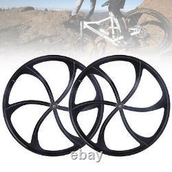 Front & Rear Wheel Set 6- Spoke Wheels Hub For 26 inch Disc Brake Mountain Bike