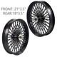 Front & Rear Wheels Combo For 2000-2007 Harley Softail Fat Spoke Wheel Black