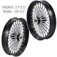 Front & Rear Wheels Combo For 2008-up Softail Fat Spoke Wheel Black And Chrome`