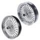 Front & Rear Wheels Combo For 2008-up Softail Fat Spoke Wheel Chrome With Abs