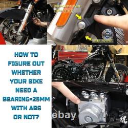 Front and Rear Wheels Combo for 2008-up Softail Fat Spoke Wheel Chrome, With ABS