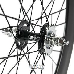 Front tri spoke rear 88mm Carbon Wheelset Track Bike Fixeg Gear Wheels 700C Bike