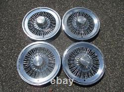 Genuine 1973 to 1978 Buick 15 inch wire spoke hubcaps wheel covers