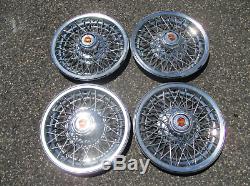 Genuine 1980 Chevy Impala Caprice 15 inch wire spoke hubcaps wheel covers