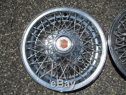 Genuine 1980 Chevy Impala Caprice 15 inch wire spoke hubcaps wheel covers