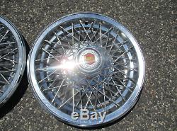 Genuine 1980 Chevy Impala Caprice 15 inch wire spoke hubcaps wheel covers