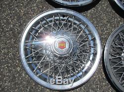 Genuine 1980 Chevy Impala Caprice 15 inch wire spoke hubcaps wheel covers