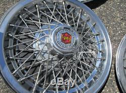 Genuine 1980 Chevy Impala Caprice 15 inch wire spoke hubcaps wheel covers