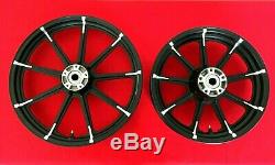 Genuine 2018 Harley Sportster 9 Spoke Front & Rear Wheels Narrow Glide Rims Mags