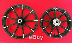 Genuine 2018 Harley Sportster 9 Spoke Front & Rear Wheels Narrow Glide Rims Mags