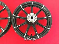 Genuine 2018 Harley Sportster 9 Spoke Front & Rear Wheels Narrow Glide Rims Mags