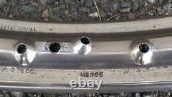 Genuine Front and Rear Dunlop Chrome Wheel Rims 40 Spoke James Super Swift