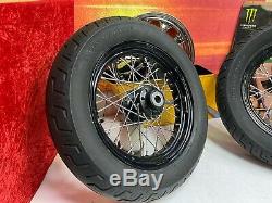 Genuine Harley 08-17 Softail Slim 16x3 Wheels Tires Laced Front Rear Spoke OEM