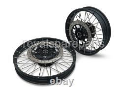 Genuine Royal Enfield Himalayan 450 FRONT & REAR BLACK TUBELESS SPOKED WHEELS