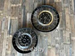 Genuine Royal Enfield Himalayan 450 FRONT & REAR BLACK TUBELESS SPOKED WHEELS