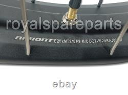 Genuine Royal Enfield Himalayan 450 FRONT & REAR BLACK TUBELESS SPOKED WHEELS