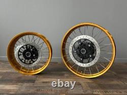 Genuine Royal Enfield Himalayan 450 FRONT & REAR GOLDEN TUBELESS SPOKED WHEELS