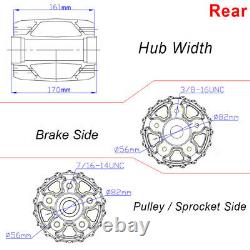 Gold 21/18'' fat spoke Front Rear Wheels Single Disc for Dyna Super Glide FXDB