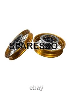 Gold Tubeless Spoked Wheels Fit For Royal Enfield Himalayan 450