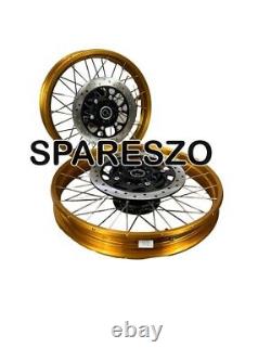 Gold Tubeless Spoked Wheels Fit For Royal Enfield Himalayan 450