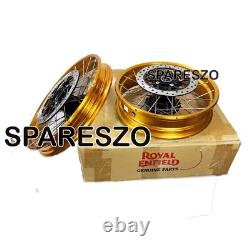 Gold Tubeless Spoked Wheels Fit For Royal Enfield Himalayan 450