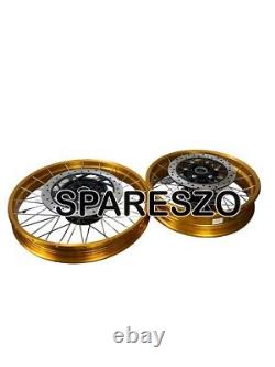 Gold Tubeless Spoked Wheels Fit For Royal Enfield Himalayan 450