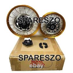 Gold Tubeless Spoked Wheels Fit For Royal Enfield Himalayan 450